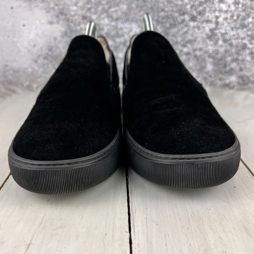 505bii Moncler black suede fur lined slip on men's size 8 - Picture 5 of 11